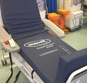 Invacare Propad Renal Mattress Overlay laid on hospital bed