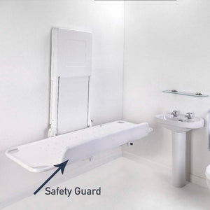 safety guard on the Prism Medical | Freeway Easi-Change Fixed Height Shower Stretcher