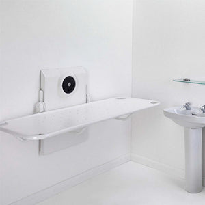 Prism Medical | Freeway Manual Height Adjustable Shower Stretcher | Wall Mounted for Carers