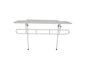 Prism Medical | Freeway Wall Mounted Shower Stretcher Configurable, Adjustable, and Hygienically Protected  hand down view