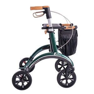 Rollz | Saljol Carbon Rollator Ideal for All Terrains, Easy Maneuverability, and Comfortable Seating Your Perfect Lightweight Companion side view