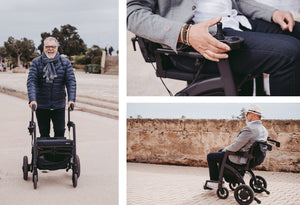 Rollz | Motion Electric | Versatile Rollator and Electric Wheelchair Combo with Joystick Control lifestyle