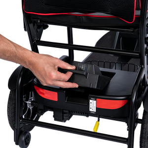 Scooterpac |  Revolutionize Your Mobility with the Feather Fold Folding Mobility Scooter battery removal