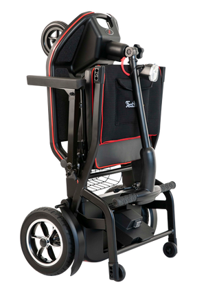 Scooterpac |  Revolutionize Your Mobility with the Feather Fold Folding Mobility Scooter folded