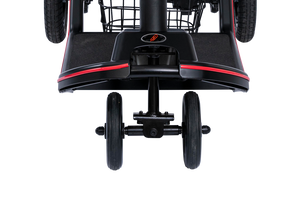 Scooterpac |  Revolutionize Your Mobility with the Feather Fold Folding Mobility Scooter front wheels