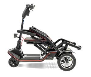 Scooterpac |  Revolutionize Your Mobility with the Feather Fold Folding Mobility Scooter folded