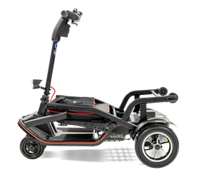 Scooterpac |  Revolutionize Your Mobility with the Feather Fold Folding Mobility Scooter folded