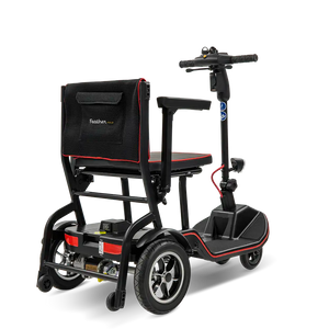 Scooterpac |  Revolutionize Your Mobility with the Feather Fold Folding Mobility Scooter back view