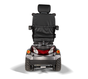 Grey Scooterpac Ignite 8mph Electric Mobility Scooter 40 Mile Range seat pocket