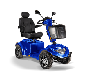 Blue Scooterpac Ignite 8mph Electric Mobility Scooter 40 Mile Range