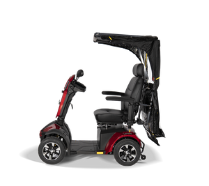 Scooterpac Universal Foldaway mobility scooter Canopy. automated Rain protection unfolding