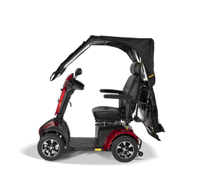 Scooterpac Universal Foldaway mobility scooter Canopy. automated Rain protection for your scooter
