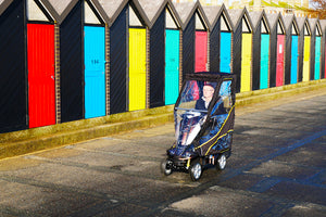 Scooterpac Universal Foldaway Canopy Scooter Mobility Scooters All-Weather Protection for Your Ride