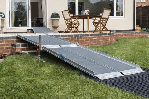 Enable Access Aerolight High Rise Ramp Kit in use porch