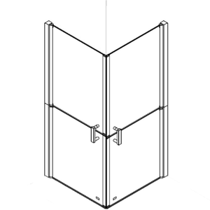 AKW Larenco Corner Duo Doors