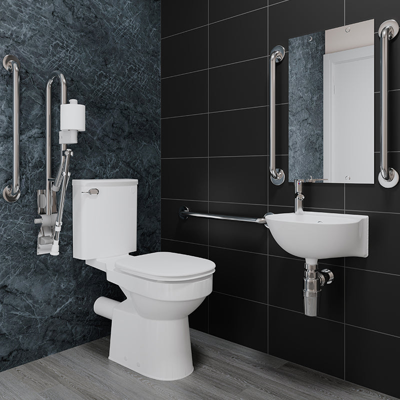 AKW Low Level Contemporary Doc M Pack Stainless Steel