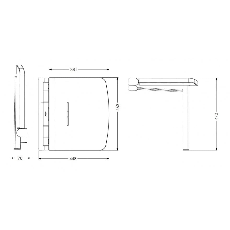 Akw onyx shower seat sale