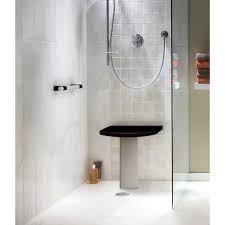 AKW Onyx Fold Up Shower Seat Black Shower Room