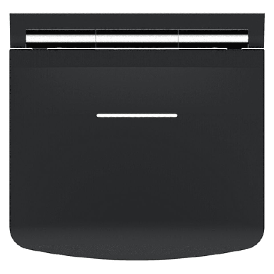 AKW Onyx Fold Up Shower Seat with Adjustable Leg Black Top