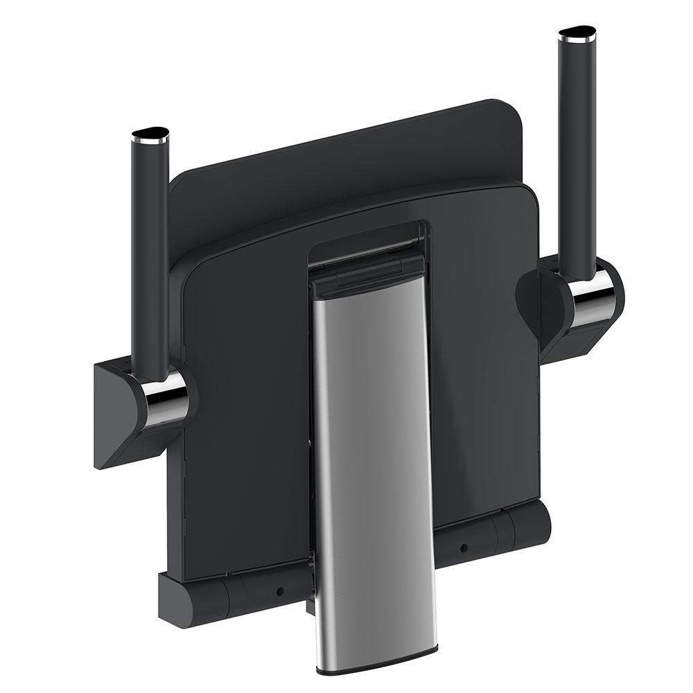 AKW Onyx Seat Back Arms Folded Black