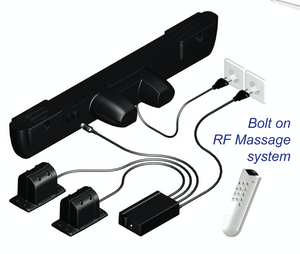 Adjust-a-bed adjustable electric bed bolt on RF massage system