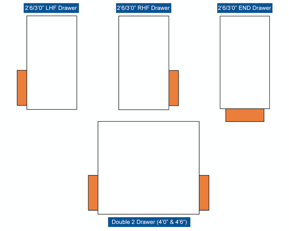 Adjust-a-bed adjustable electric bed drawer options