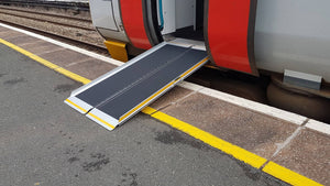 Enable Access Aerolight-AXR Rail Wheelchair Ramp on train entrance