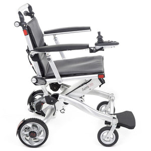 Motion Healthcare Aerolite Power chair, Lightweight, Electric Folding Wheelchair, Lithium Battery side view