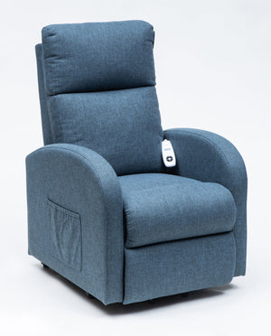 Blue Aidapt Cansfield Rise and Recline Chair | Electric Recliner Chair for the Elderly and Disabled