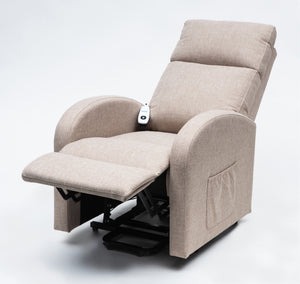 Oat Aidapt Cansfield Rise and Recline Chair | Electric Recliner Chair for the Elderly and Disabledfully reclined