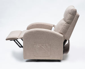 Oat Aidapt Cansfield Rise and Recline Chair | Electric Recliner Chair for the Elderly and Disabled reclined side view