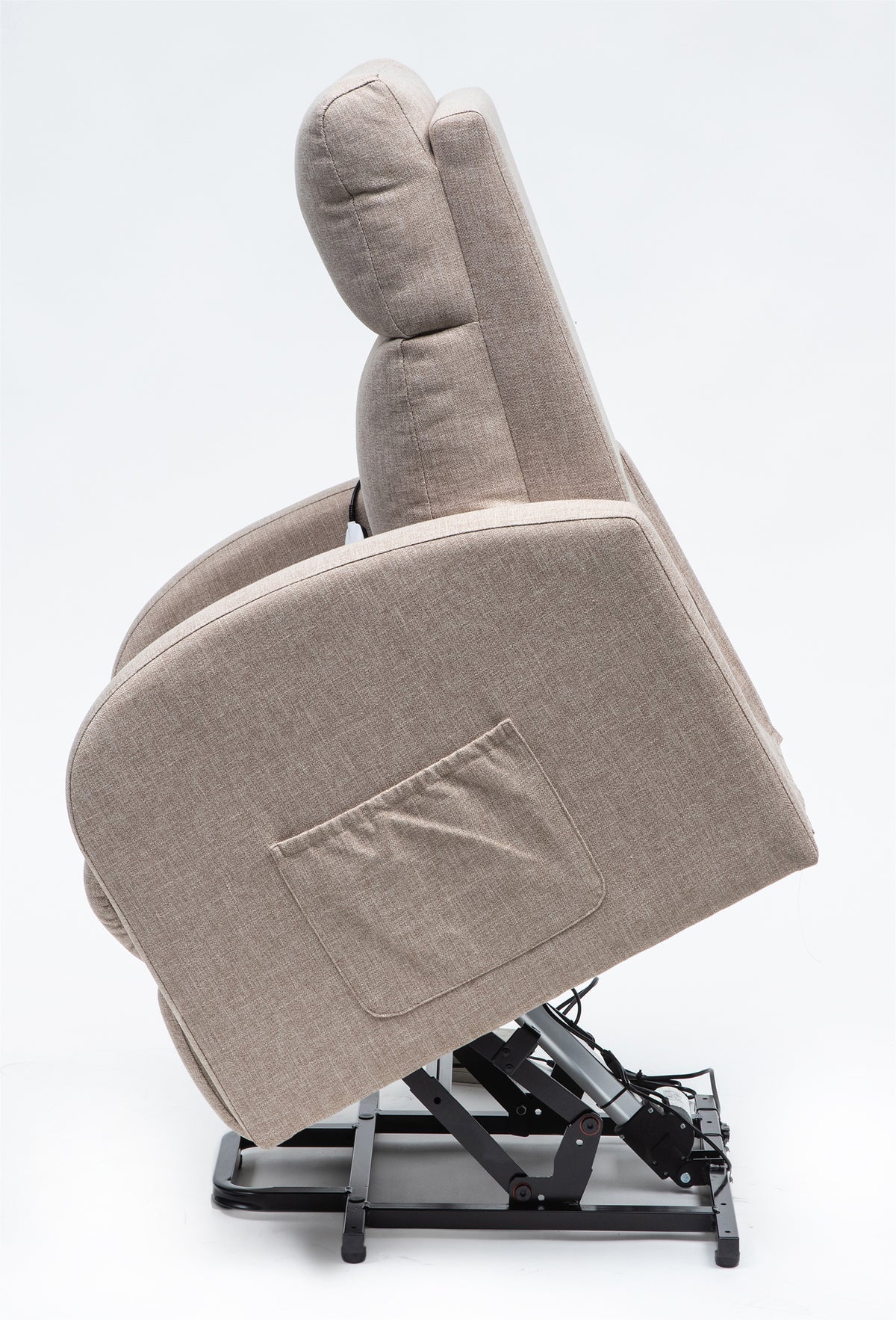 Oat Aidapt Cansfield Rise and Recline Chair | Electric Recliner Chair for the Elderly and Disabled risen side view