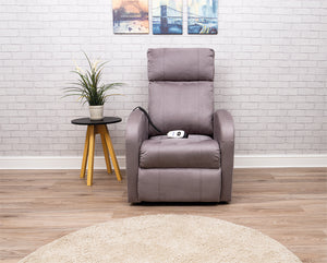 Dove grey Aidapt Daresbury Rise and Recline Chair | Electric Recliner Chair for the Elderly and Disabled in room setting