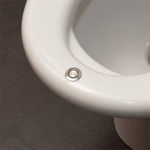close up of light on Aidapt | E Loo | Soft Closing Toilet Seat with Bidet Cleaning | Warm Air Dryer, Night Light, Heated Comfort, and Anti-Bacterial UV Protection for Ultimate Hygiene