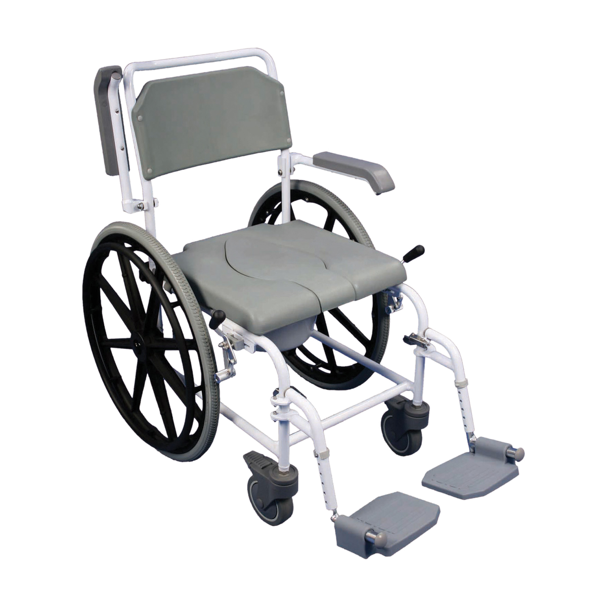 Wheelchair with discount toilet seat