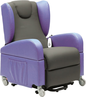 Purple and black Aidapt Brookfield Dual Motor Rise and Recline Chair