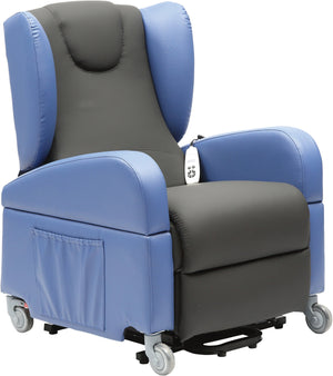 Blue and black Aidapt Brookfield Dual Motor Rise and Recline Chair