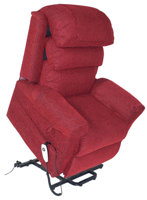 Red Aidapt Ecclesfield Series Wall Hugging Rise & Recline, Chenille Material Recliner Chair  Risen