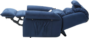 Blue Aidapt Sandfield | Rise and Recline Dual Motor Armchair reclined