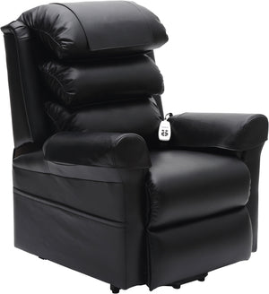 Black Aidapt Walmesley, Electric Dual Motor Rise & Recline Chair, For Elderly and Disabled