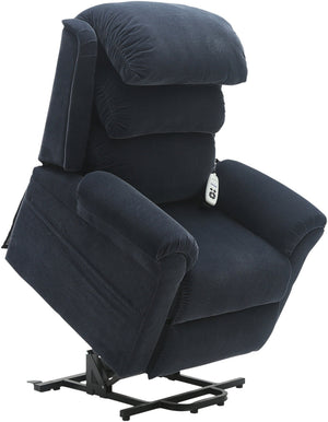 Blue Aidapt Walmesley, Electric Dual Motor Rise & Recline Chair, For Elderly and Disabled risen up