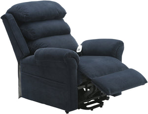 Blue Aidapt Walmesley, Electric Dual Motor Rise & Recline Chair, For Elderly and Disabled reclined