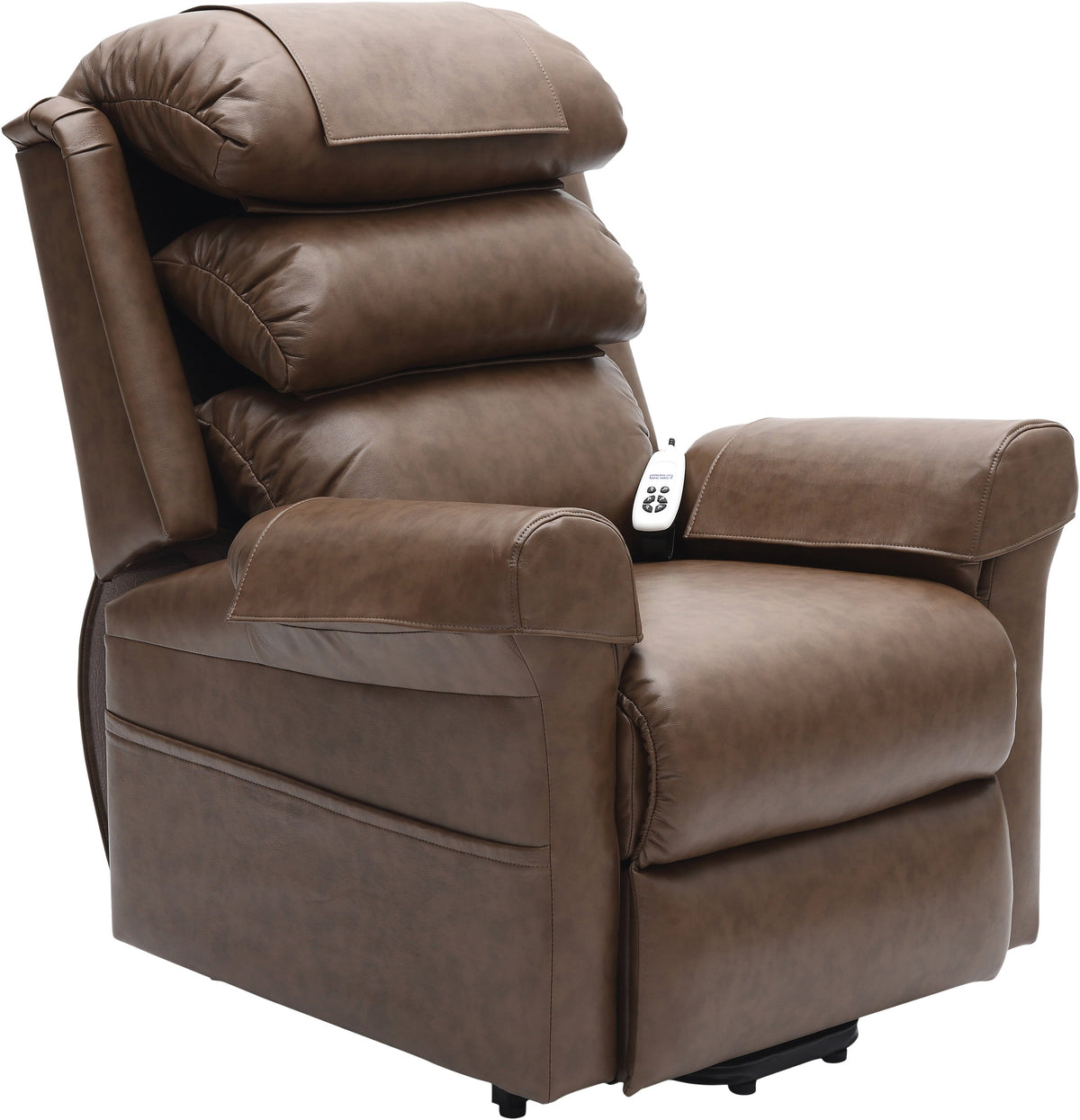 Brown Aidapt Walmesley, Electric Dual Motor Rise &amp; Recline Chair, For Elderly and Disabled