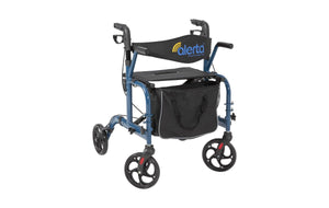 Alerta Aluminium Lightweight 2-in-1 Wheelchair Rollator front view