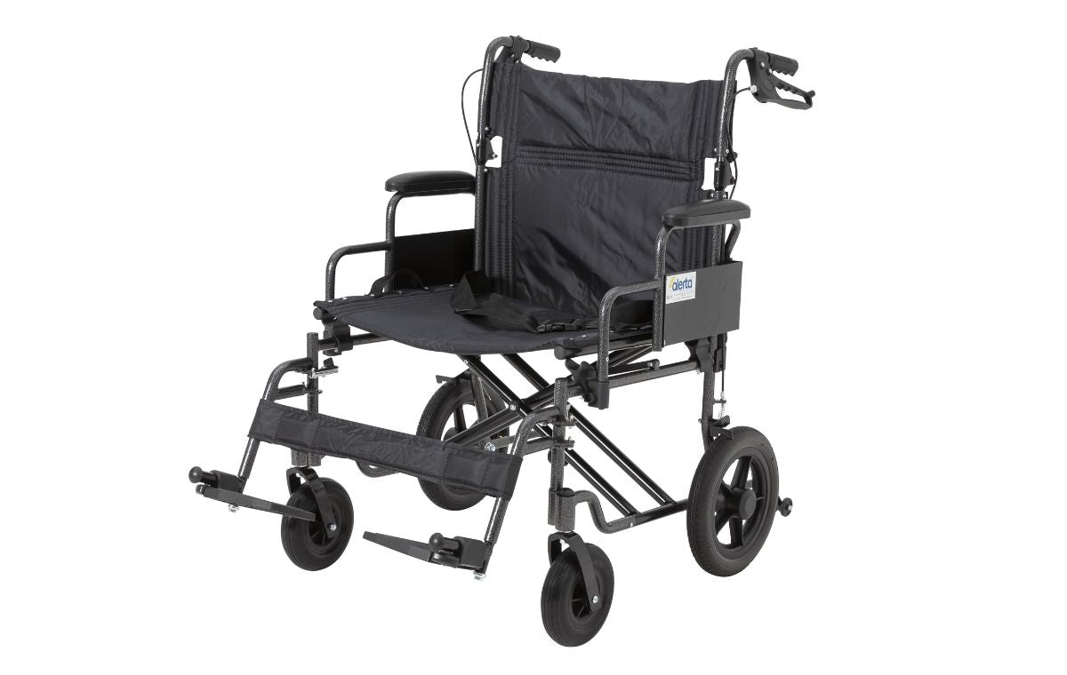 Alerta Car Transit Wide Heavy-Duty Aluminium Wheelchair front