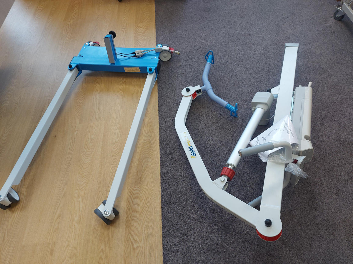 Alerta Maxi Powerlifter disassembled Reliable Transfer Hoist for Patient Transfers Fall Prevention