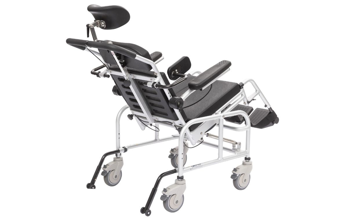 Alerta Aqua Hi-Lo Shower Commode Chair back view