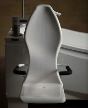 Astor Bannerman Compact DC3 Bath seat outside the bath
