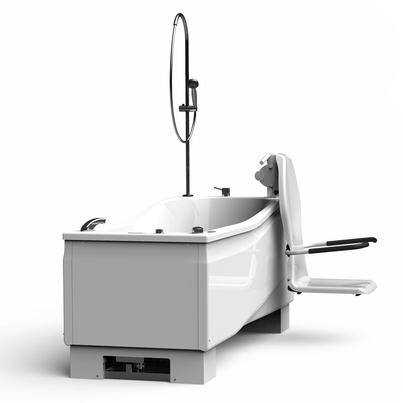 Astor Bannerman Compact DC3 Height Adjustable Bath with seat lift hoist