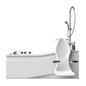 Astor Bannerman Compact Fixed Bath with powered seat lift hoist